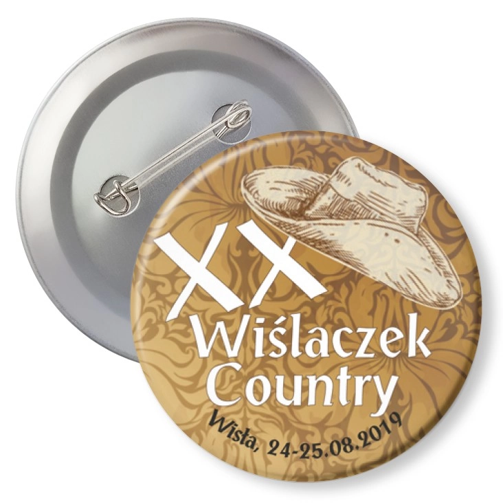 przypinka z agrafką XX Wiślaczek Country