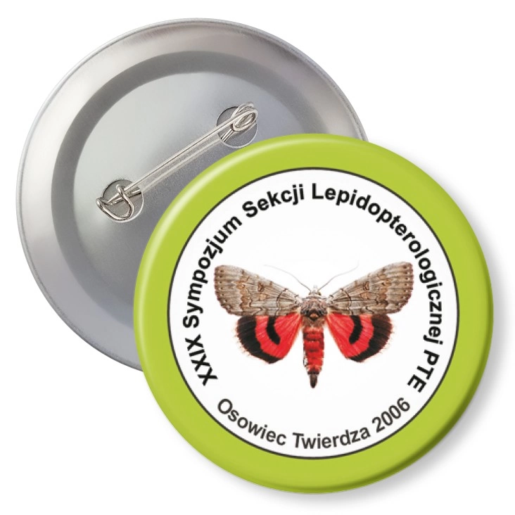 przypinka z agrafką XXIX Sympozjum Sekcji Lepidopterologicznej PTE