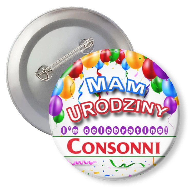 przypinka z agrafką CONSONNI