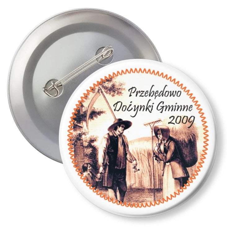 przypinka z agrafką Dożynki Gminne Przebędowo