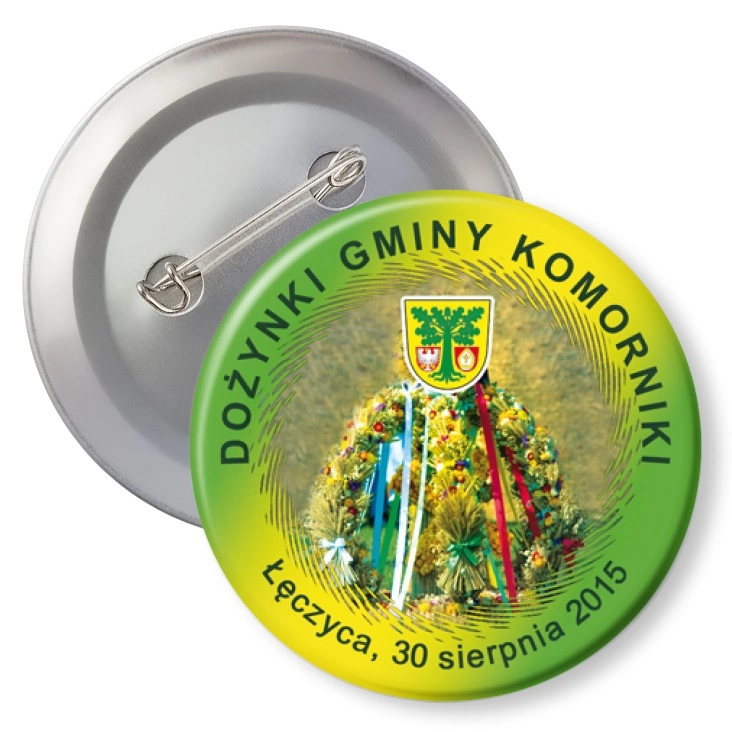 przypinka z agrafką Dożynki Gminy Komorniki 2015