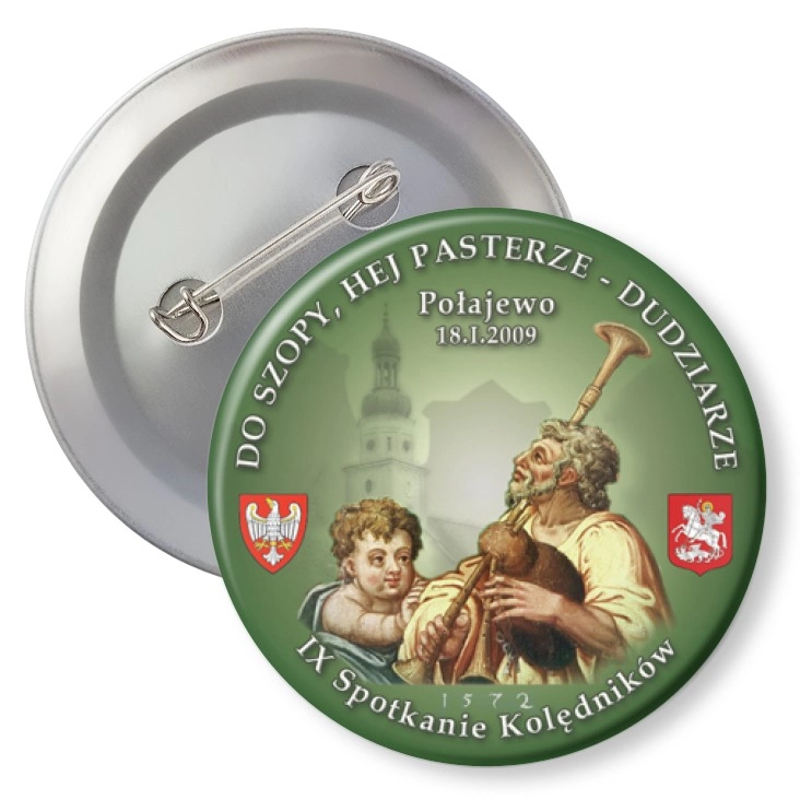 przypinka z agrafką Dudziarze 2009