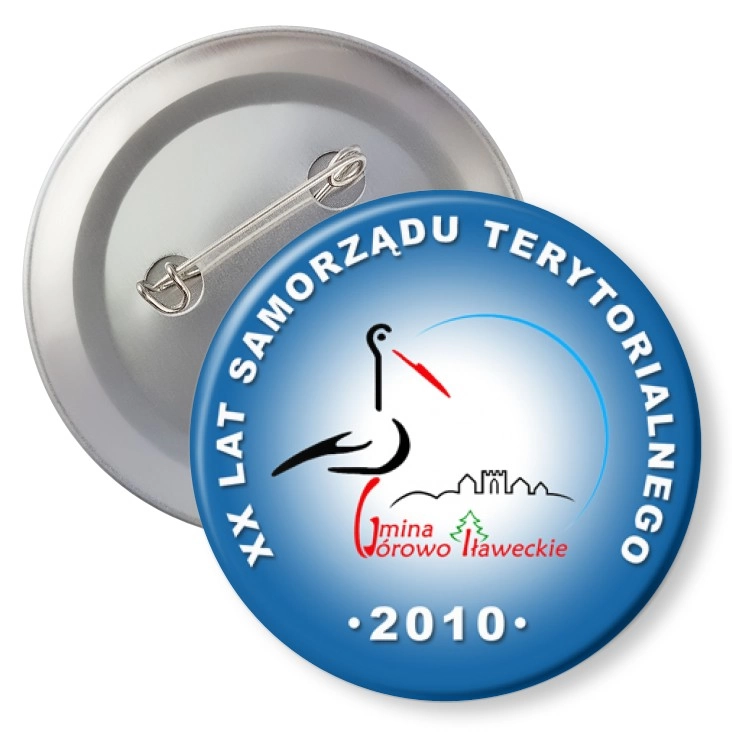 przypinka z agrafką Górowo Iławeckie XX Lat Samorządu