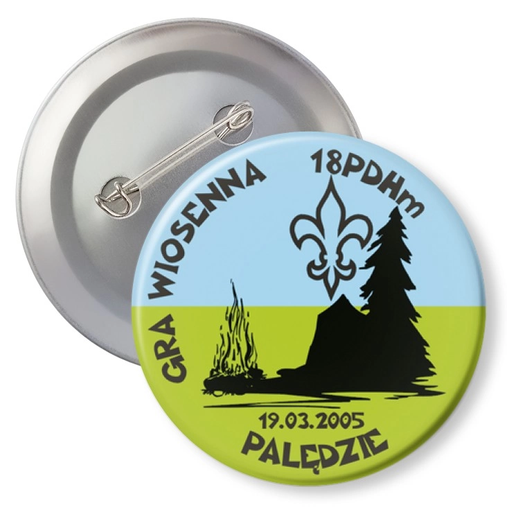przypinka z agrafką Gra Wiosenna