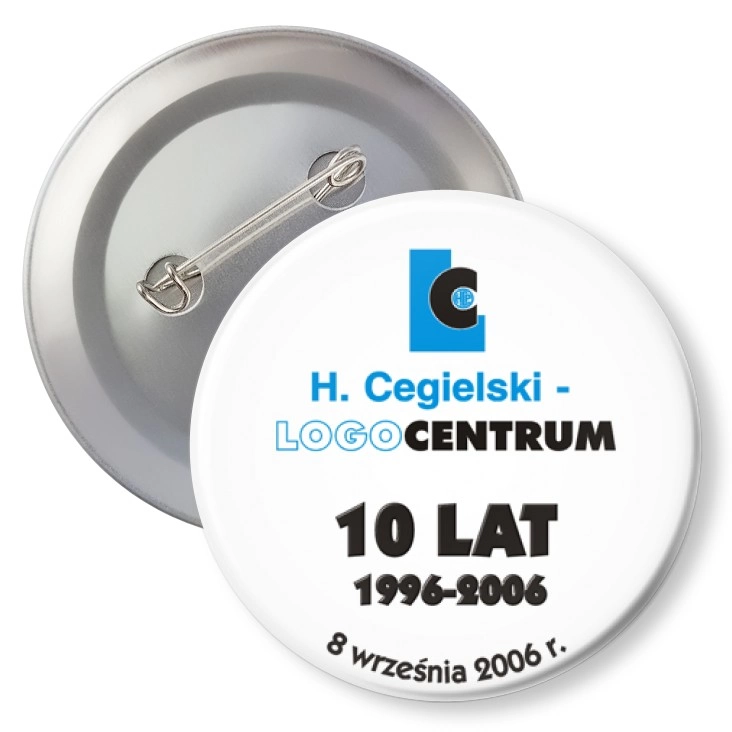 przypinka z agrafką H. Cegielski - LOGO CENTRUM