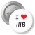 Przypinka z agrafką I love IIIB