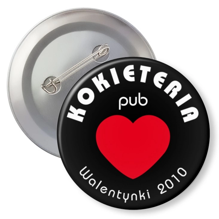 przypinka z agrafką Kokieteria Pub