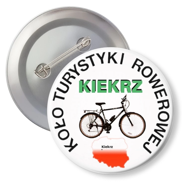 przypinka z agrafką Koło Turystyki Rowerowej Kiekrz