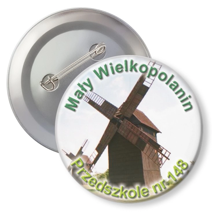 przypinka z agrafką Mały Wielkopolanin - Przedszkole nr 148