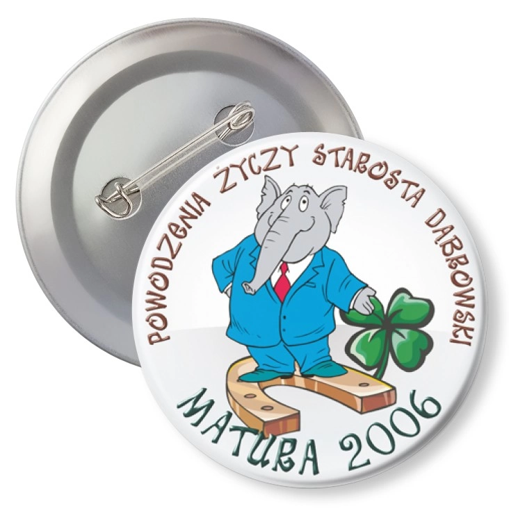 przypinka z agrafką Matura 2006