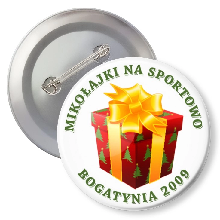 przypinka z agrafką Mikołajki Bogatynia C