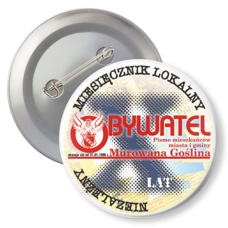 przypinka agrafka Obywatel - X lat