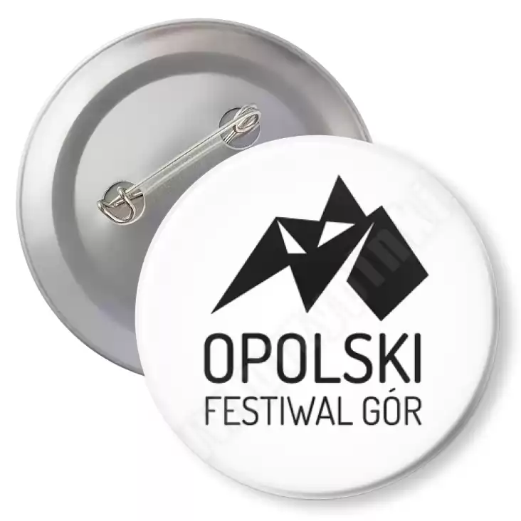 przypinka z agrafką Opolski Festiwal Gór