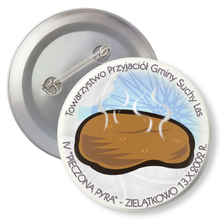 przypinka z agrafką Pieczona Pyra 2002