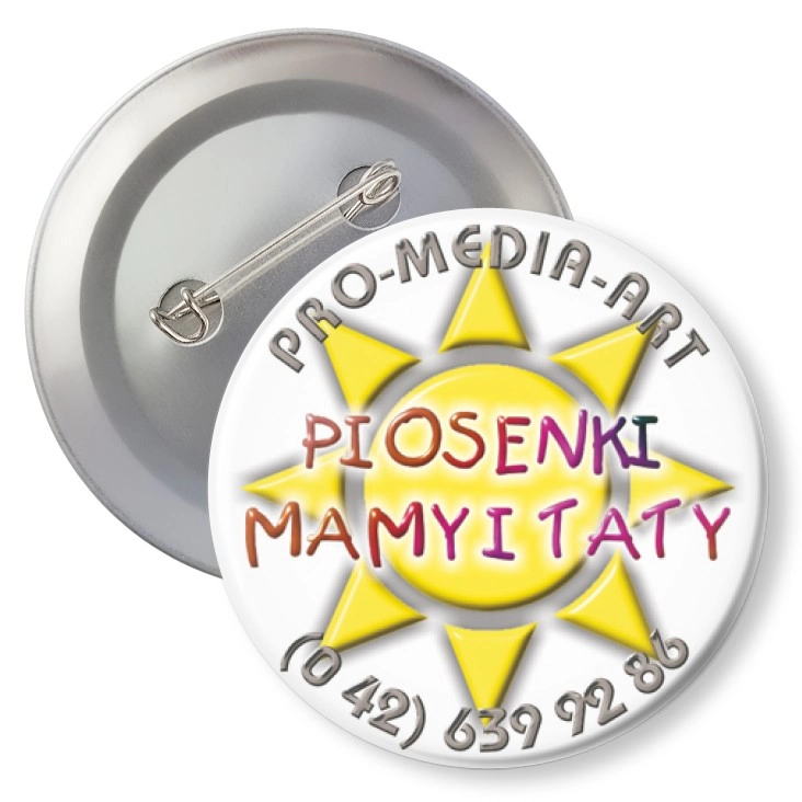 przypinka z agrafką Piosenki Mamy i Taty