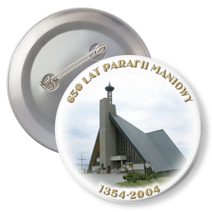 przypinka650 lat Parafii Maniowy