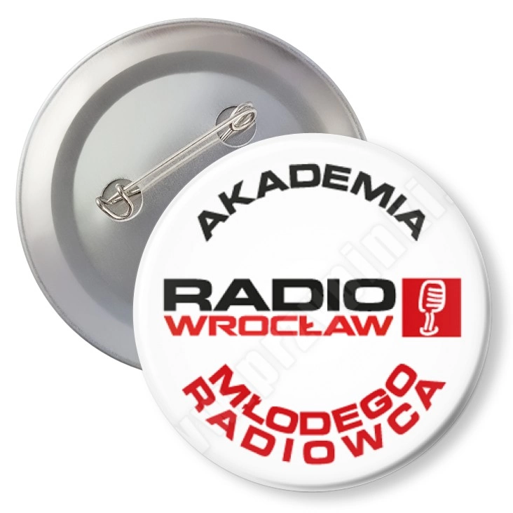 przypinka z agrafką Akademia Młodego Radiowca