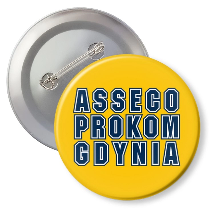 przypinka z agrafką Asseco Prokom Gdynia A