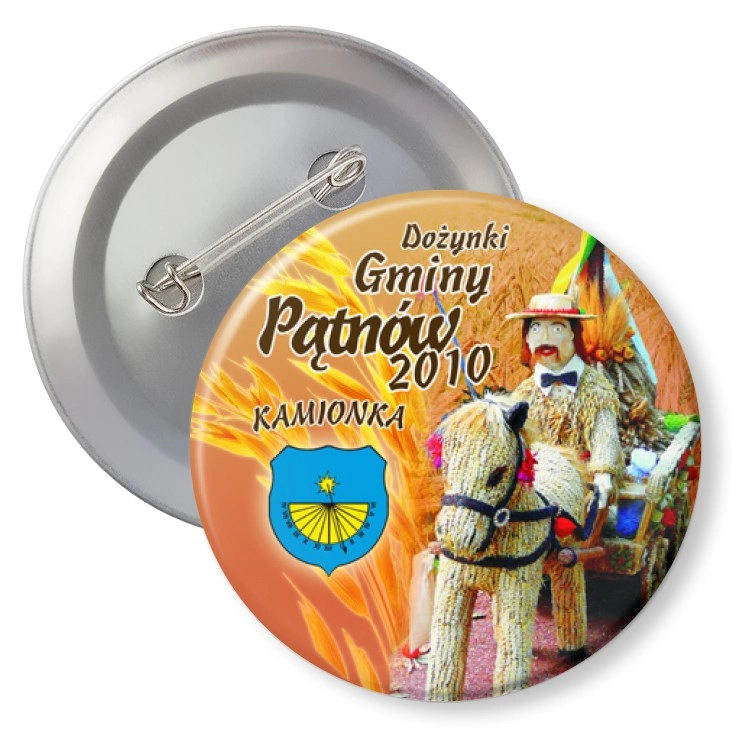 przypinka z agrafką Dożynki Gminy Pątnów 2010