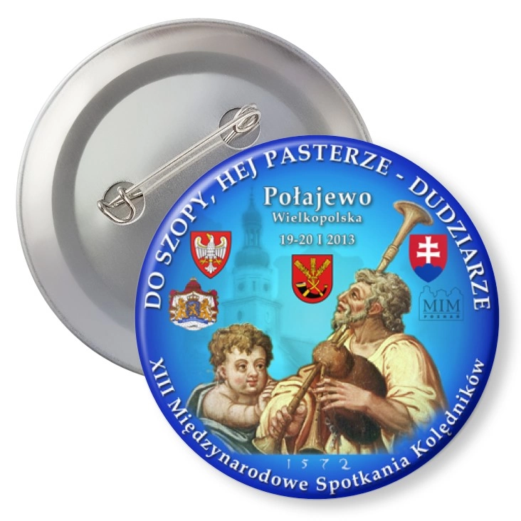 przypinka z agrafką Dudziarze 2013