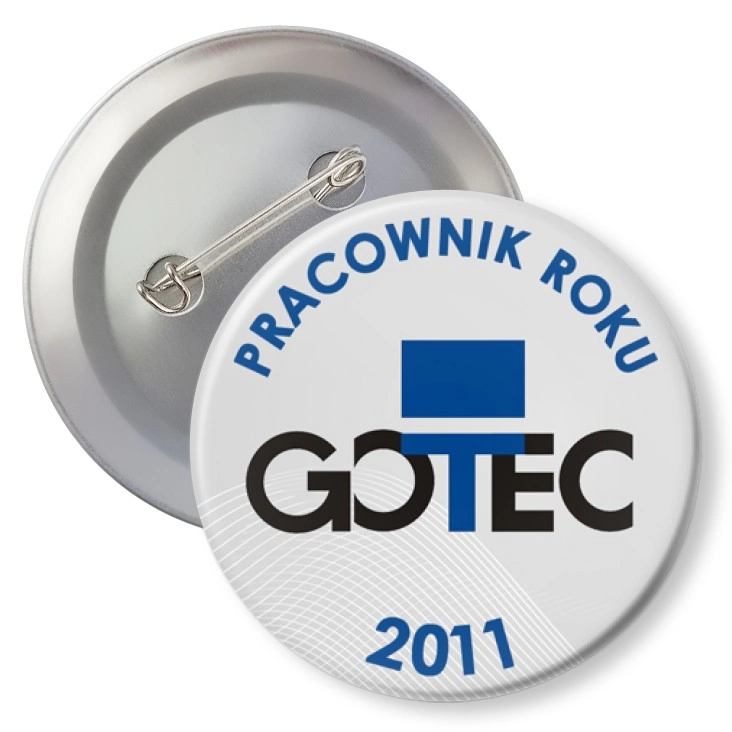 przypinka z agrafką Gotec - Pracownik Roku 2011