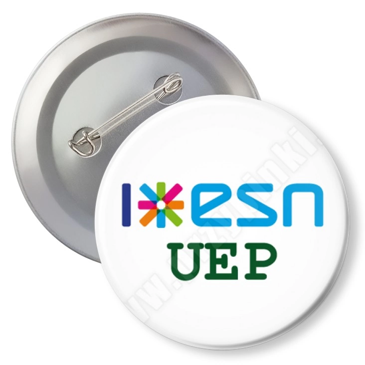 przypinka z agrafką I love ESN UEP