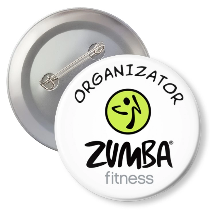 przypinka z agrafką I love Zumba Fitnes - organizator