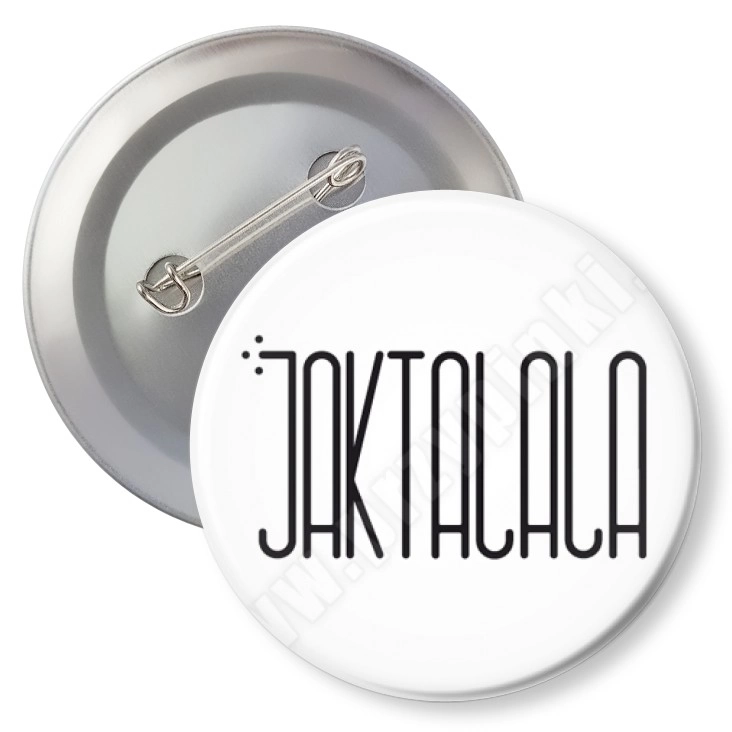 przypinka z agrafką Jaktalala