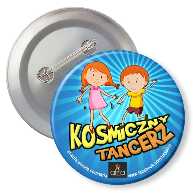 przypinka z agrafką Kosmiczny Tancerz