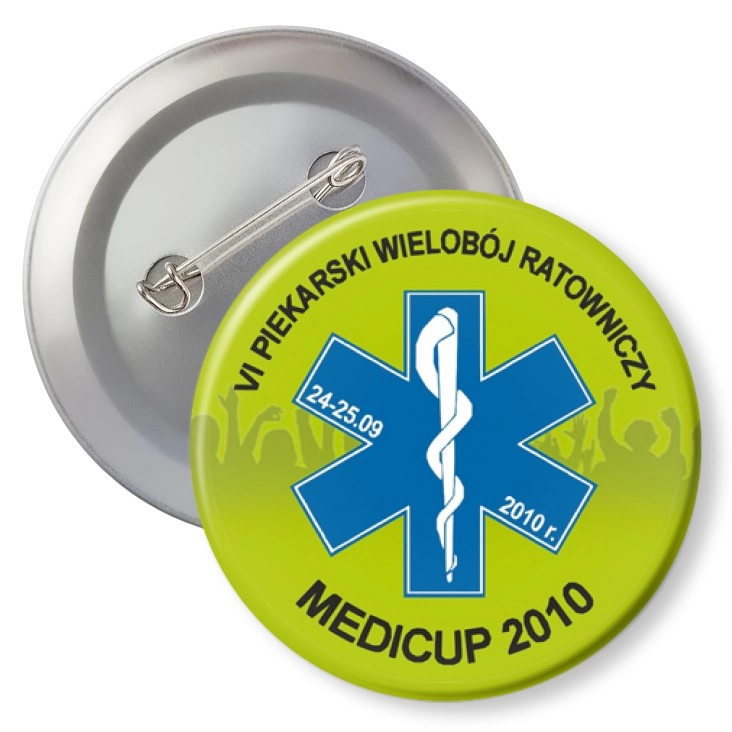 przypinka z agrafką Medicup 2010