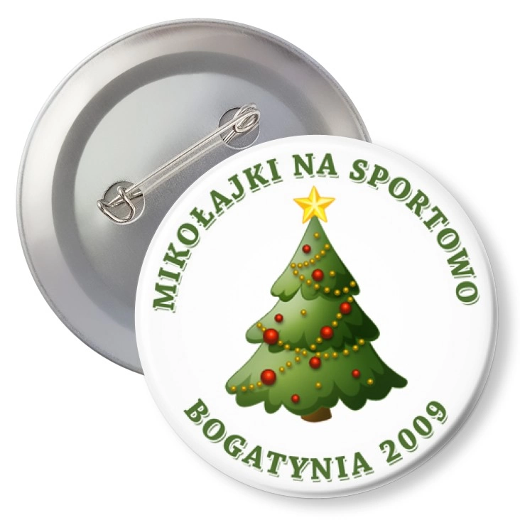 przypinka z agrafką Mikołajki Bogatynia A