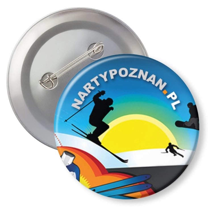 przypinka z agrafką nartypoznan.pl