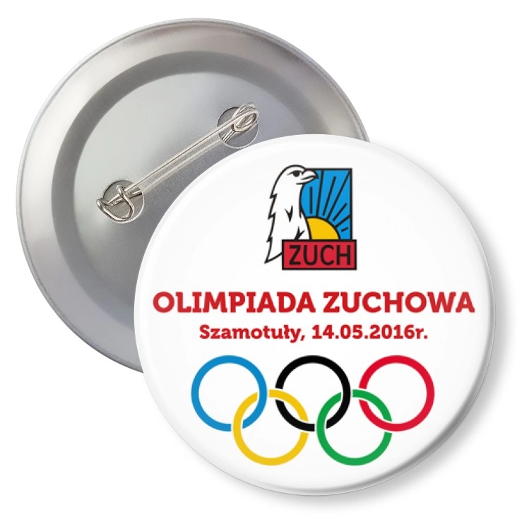 przypinka z agrafką Olimpiada Zuchowa