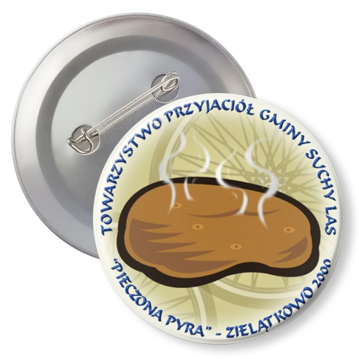 przypinka z agrafką Pieczona Pyra 2000