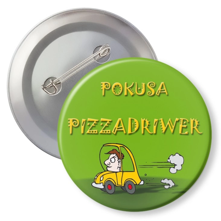przypinka z agrafką Pizzadriwer