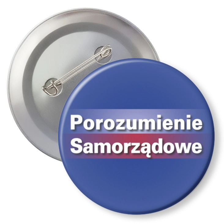 przypinka agrafka Porozumienie Samorządowe