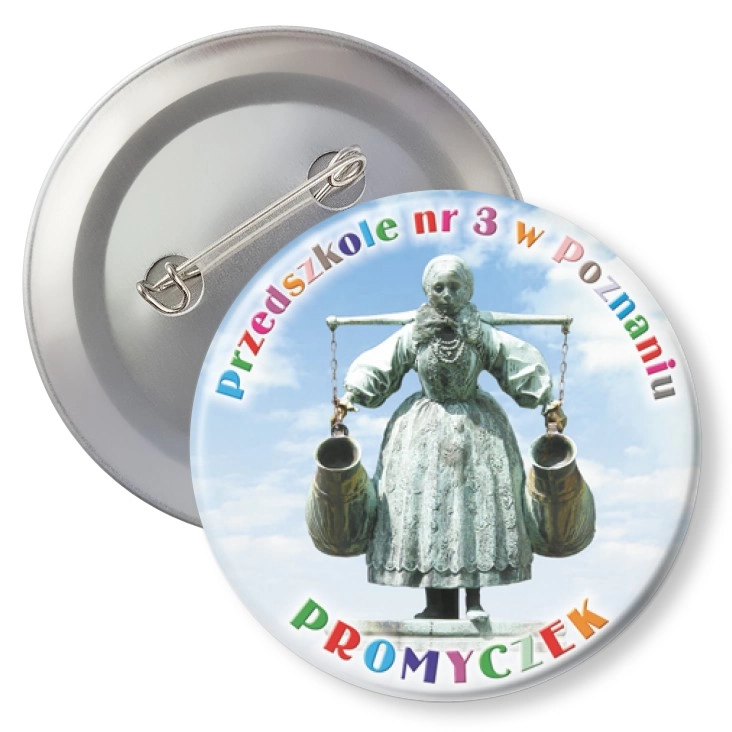 przypinka z agrafką Przedszkole nr 3 w Poznaniu
