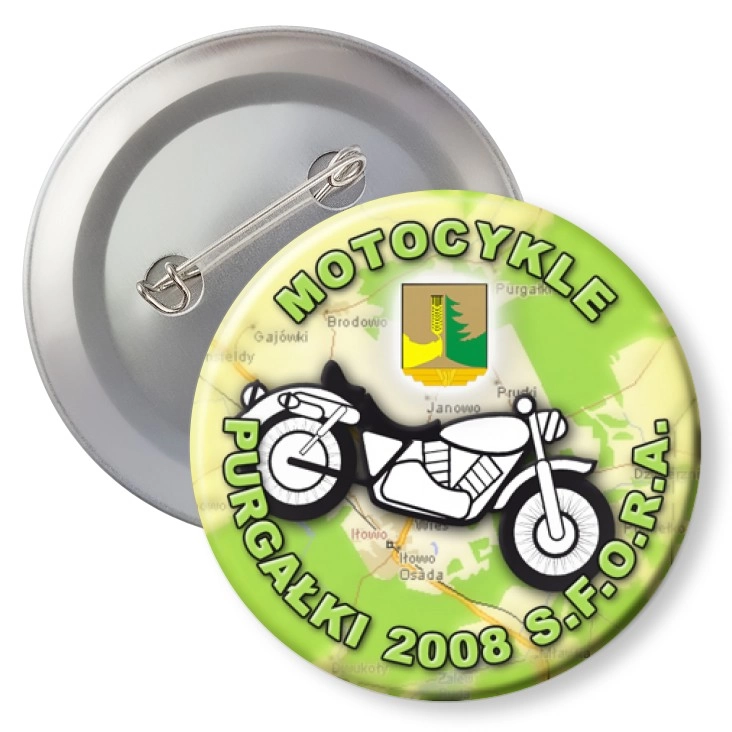 przypinka z agrafką Purgałki 2008