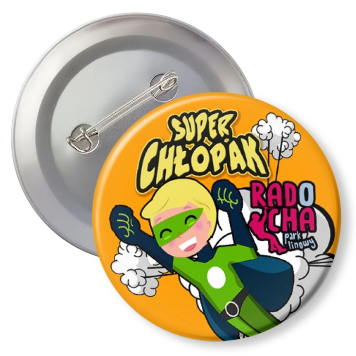 przypinka z agrafką Radocha - Super Chłopak