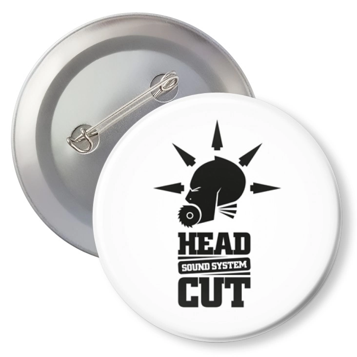 przypinka z agrafką Sound System Head Cut