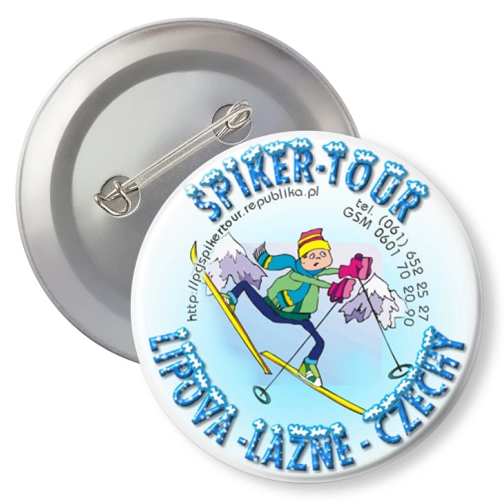 przypinka z agrafką Spiker-Tour Czechy