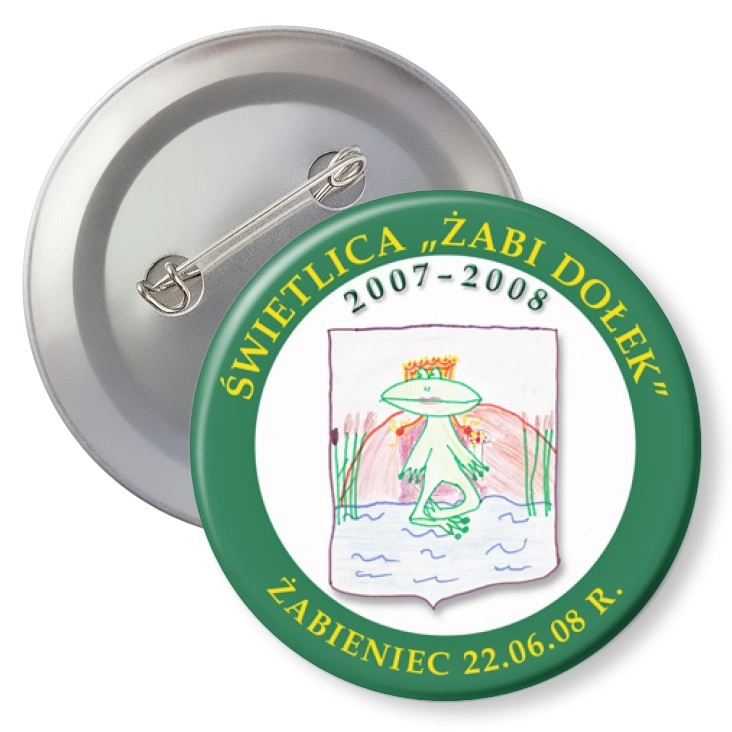 przypinka z agrafką Świetlica Żabi Dołek