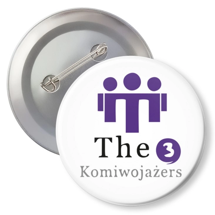 przypinka z agrafką The 3 Komiwojażers