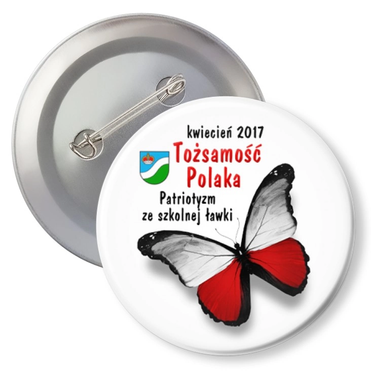 przypinka z agrafką Tożsamość Polaka