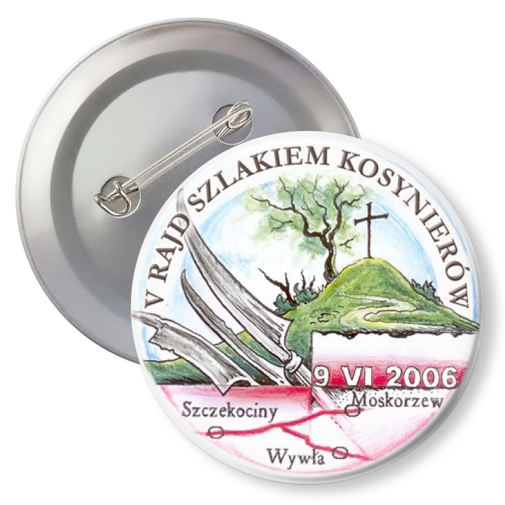 przypinka agrafka V Rajd Szlakiem Kosynierów