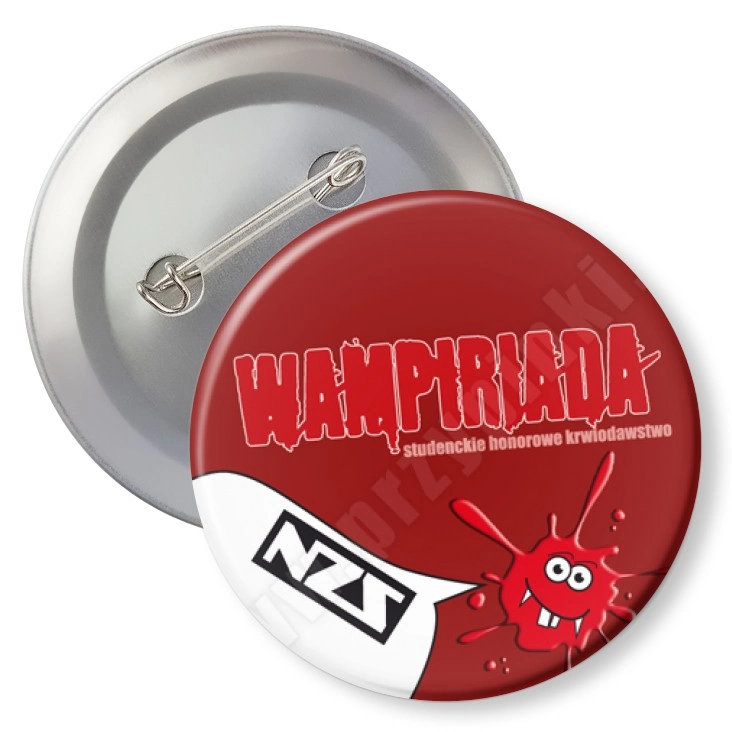 przypinka z agrafką Wampiriada 2012