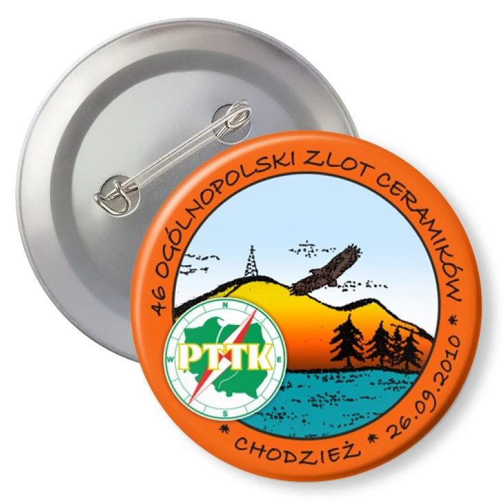 przypinka z agrafką 46 Ogólnopolski Zlot Ceramików