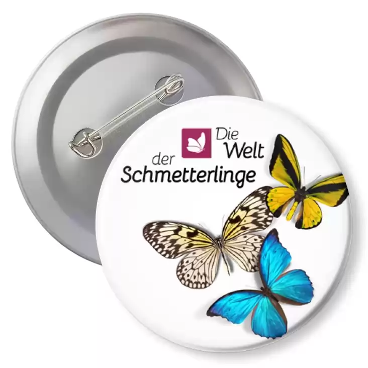 przypinka z agrafką Die Welt der Schmetterlinge