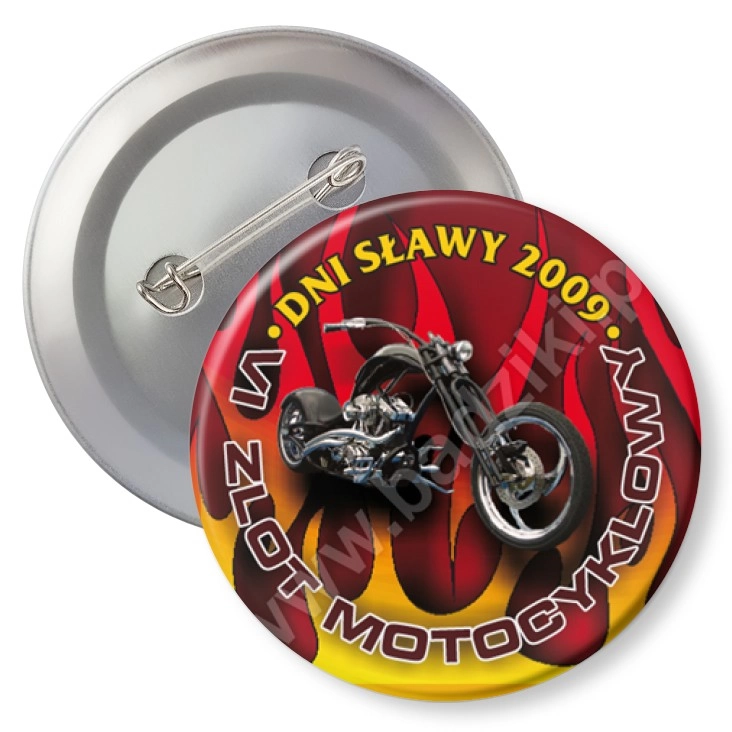 przypinka z agrafką Dni Sławy 2009