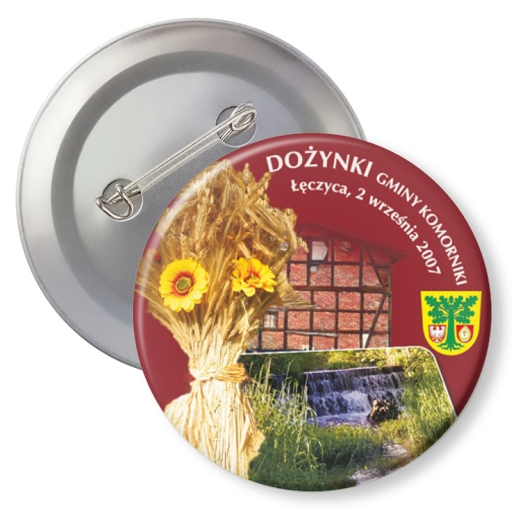 przypinka z agrafką Dożynki Gminy Komorniki 2007